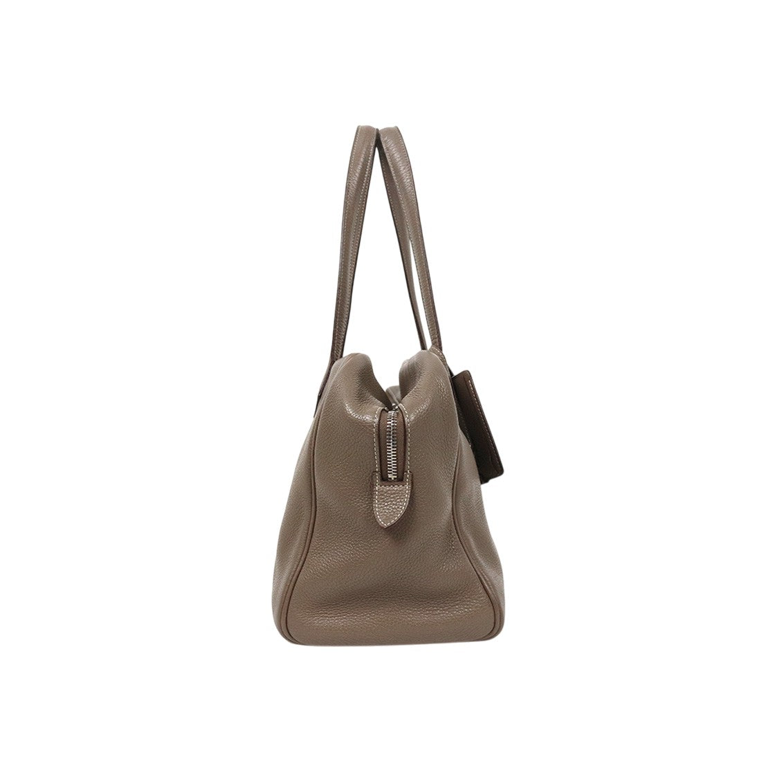 Hermès Size 35 Victoria 2 Étoffe Square "L" Engraved Tote Bag