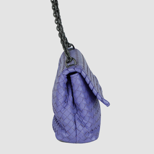 Small Intrecciato Olympia Shoulder Bag 386498
