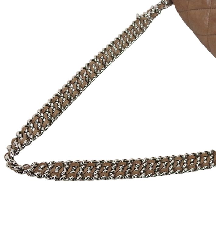 Chanel Brown Quilted CC Around Chain Shoulder Bag