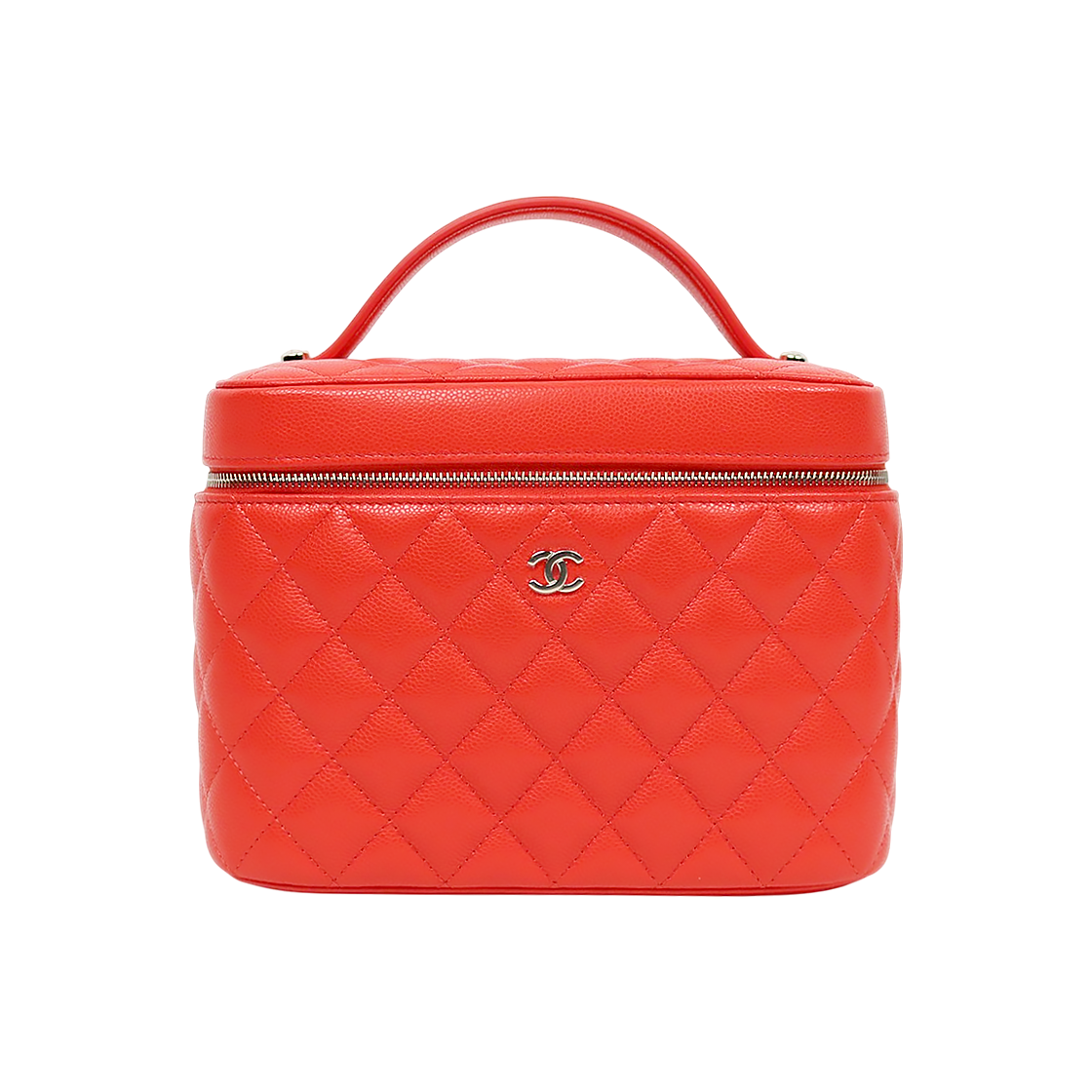 Chanel Red Caviar Cosmetic Vanity Bag