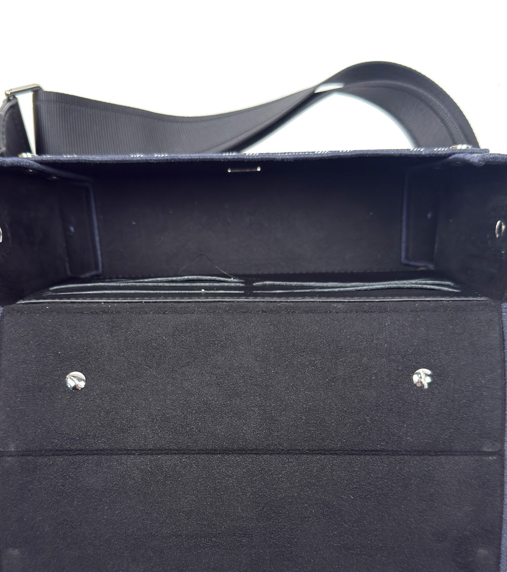 Fendi Black Zucca Baguette Trunk Crossbody Bag