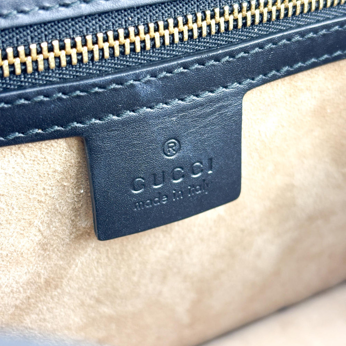 Gucci Sylvie Small Shoulder Bag Navy