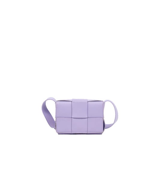 Bottega Veneta Mini Purple Cassette Crossbody Bag