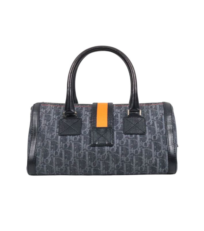 Dior Navy Oblique Boston Bag