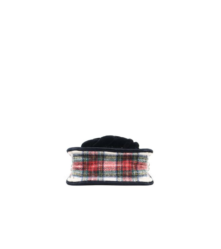 Miu Miu Tartan Check Chain Shoulder Bag