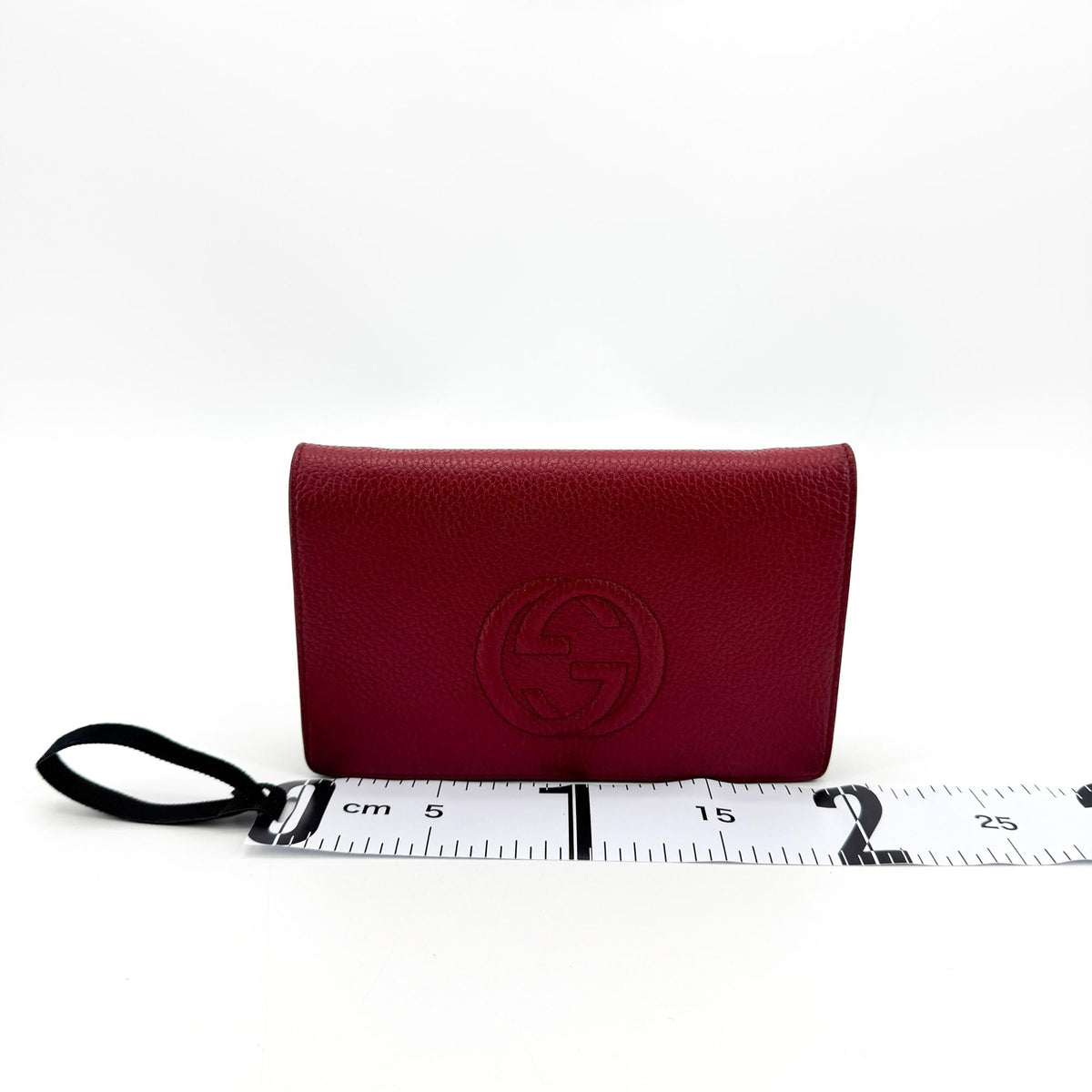Gucci Soho Interlocking G Chain Wallet Red