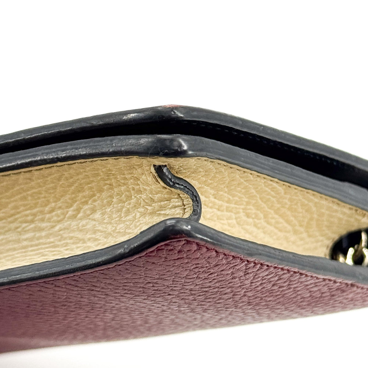 Gucci Soho Interlocking G Chain Wallet Red