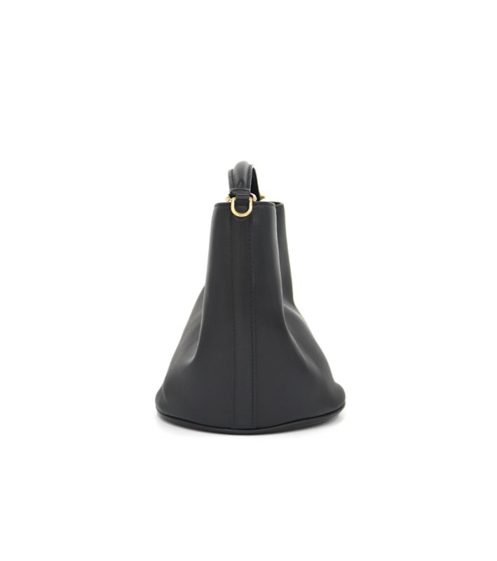 Celine Black Leather 16 Bucket Bag