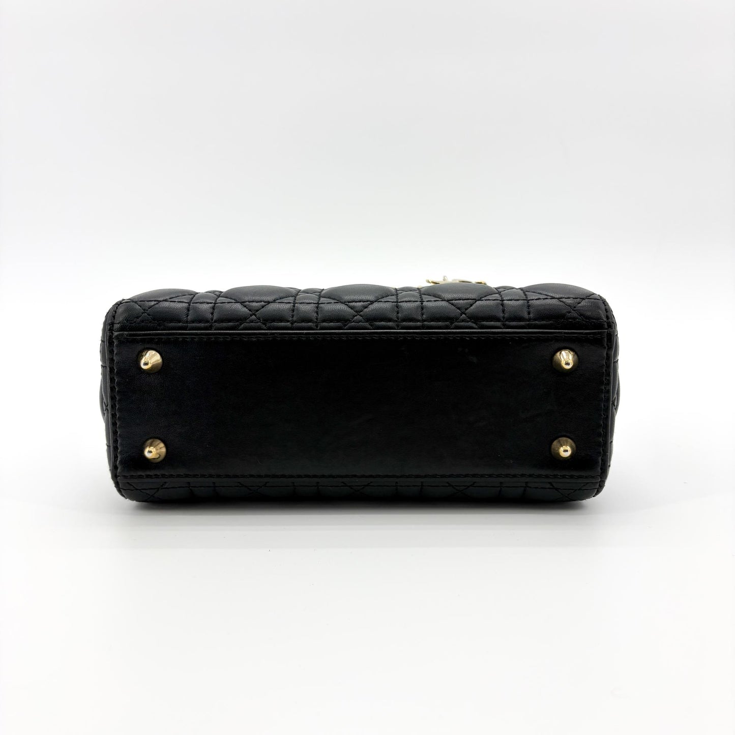 Dior Small Lady Dior Bag Black Lambskin Gold Hardware