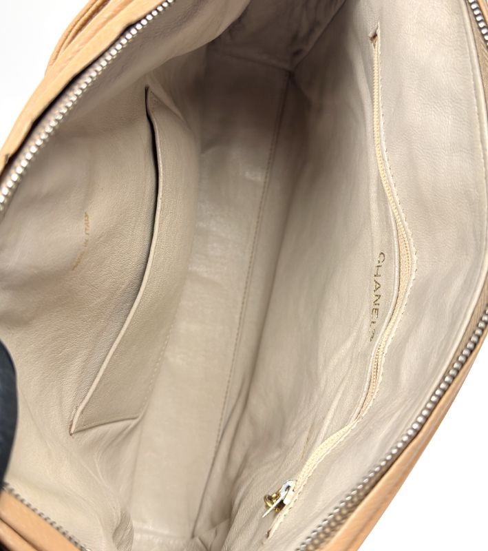 Chanel Beige Golden Ball Shoulder Bag