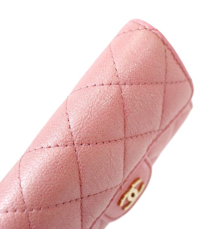 Chanel Pink Classic Card Wallet