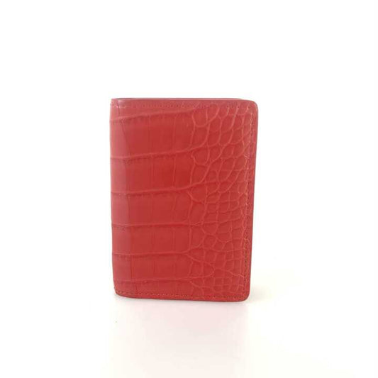 Exotic Alligator Pocket Organizer Card Wallet