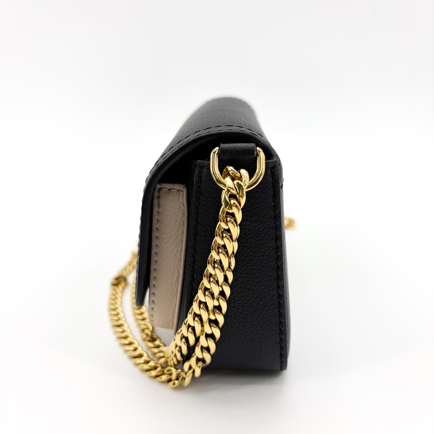 Louis Vuitton Lockme Chain Bag Noir Beige