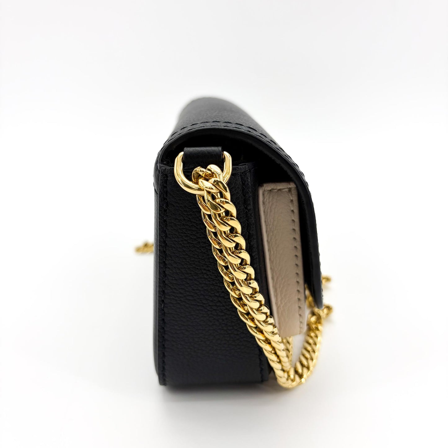 Louis Vuitton Lockme Chain Bag Noir Beige