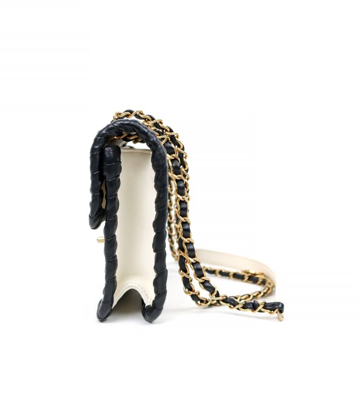 Chanel Mini White Flap Shoulder Bag