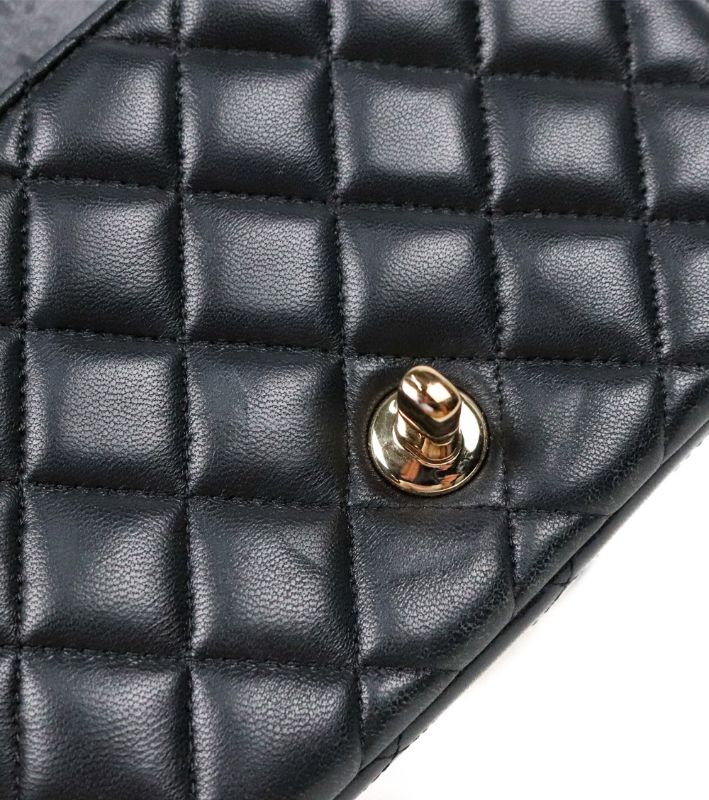 Chanel Black Lambskin Petit Sac