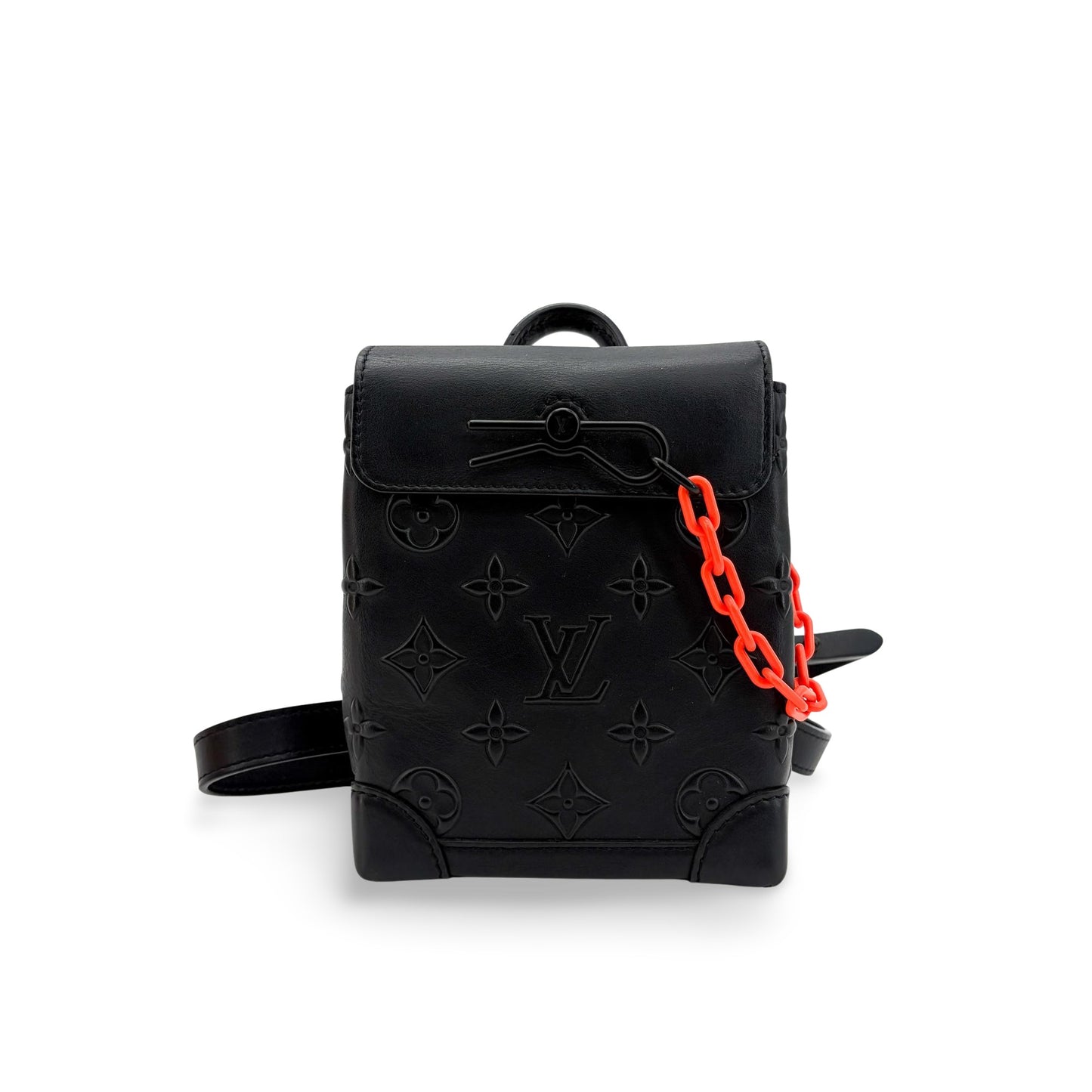 Louis Vuitton Monogram Taurillon Steamer XS Black