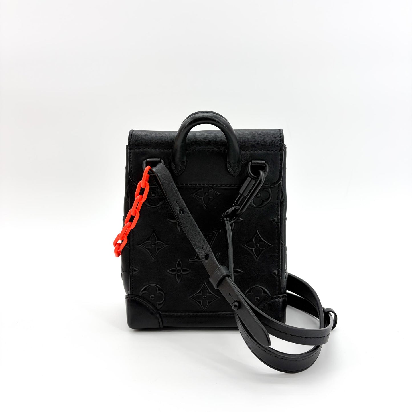 Louis Vuitton Monogram Taurillon Steamer XS Black