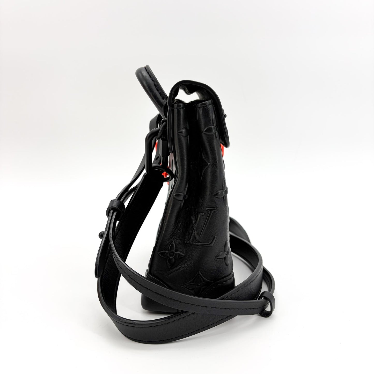 Louis Vuitton Monogram Taurillon Steamer XS Black