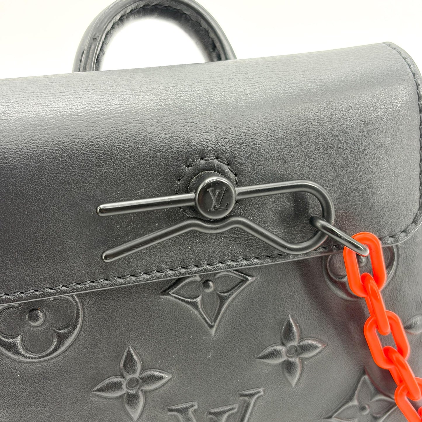 Louis Vuitton Monogram Taurillon Steamer XS Black