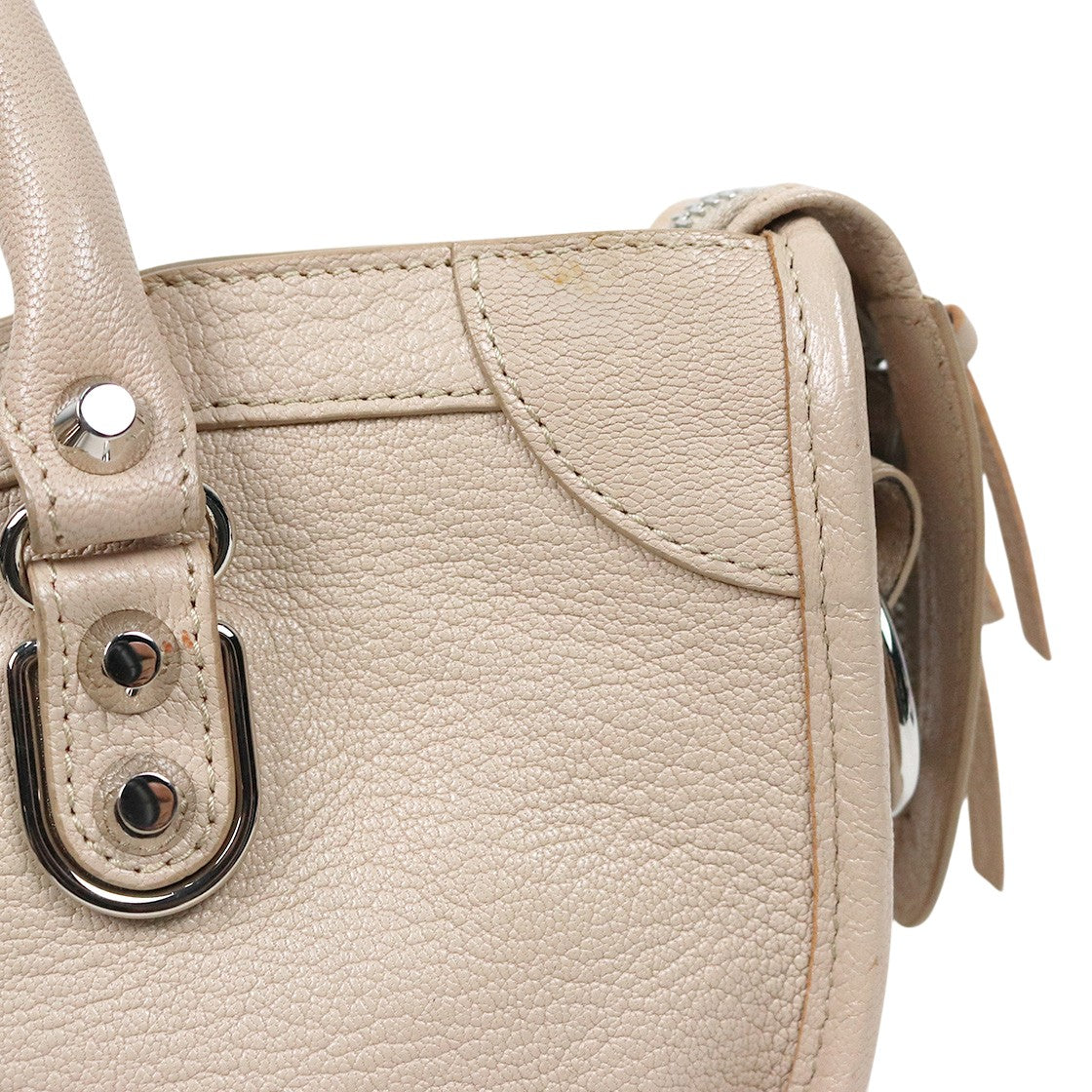 Balenciaga Beige Edge Motor City Bag