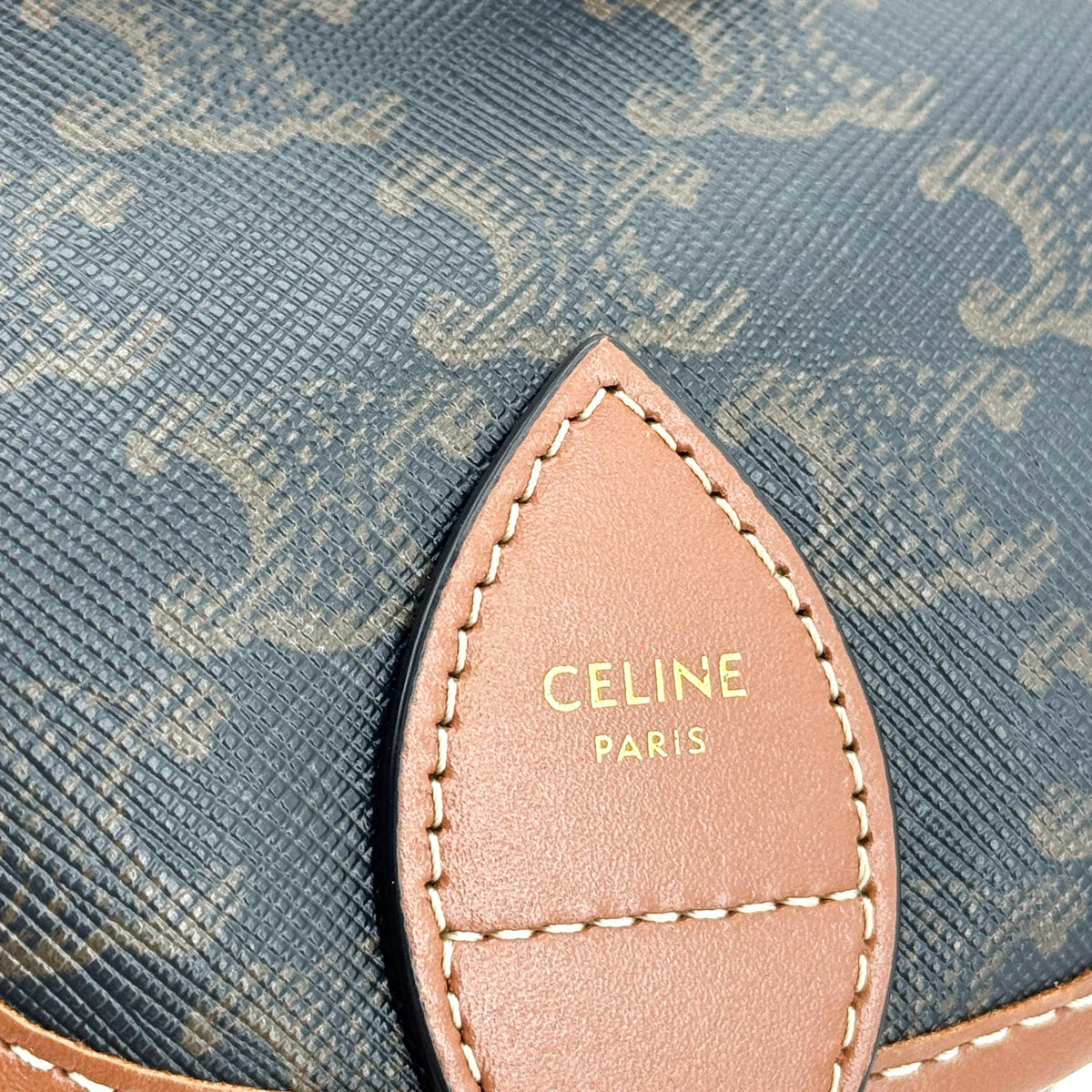 Celine Triomphe Canvas Mini Backpack Tan