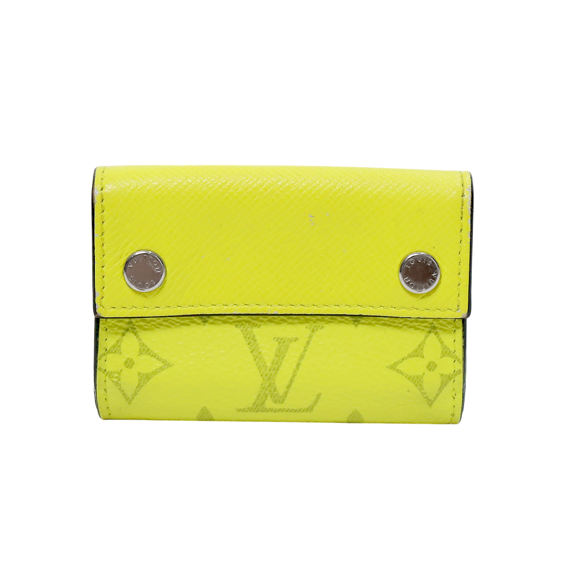 Louis Vuitton Lime Mini Three-Compartment Wallet