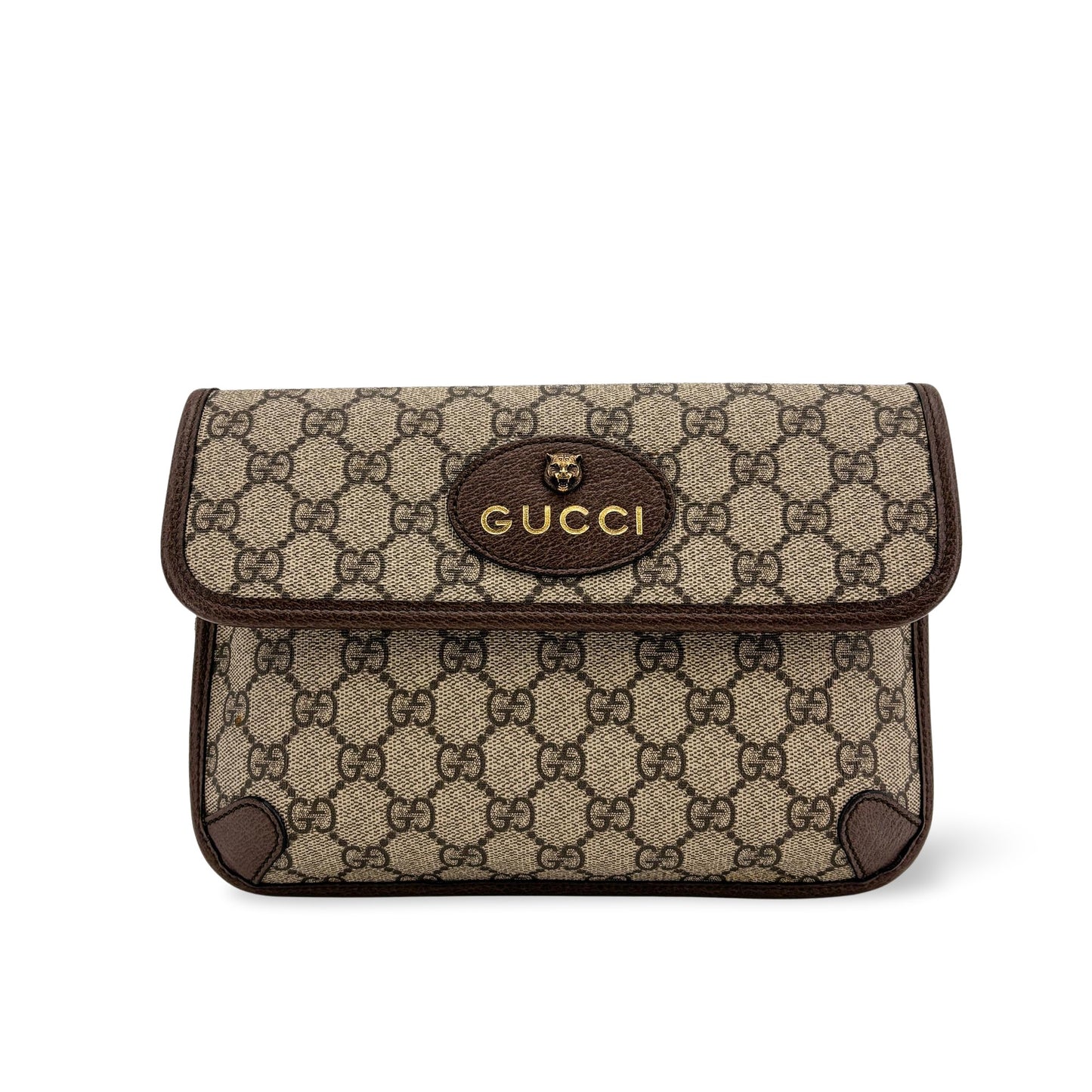 Gucci Neo Vintage GG Supreme Belt Bag Brown