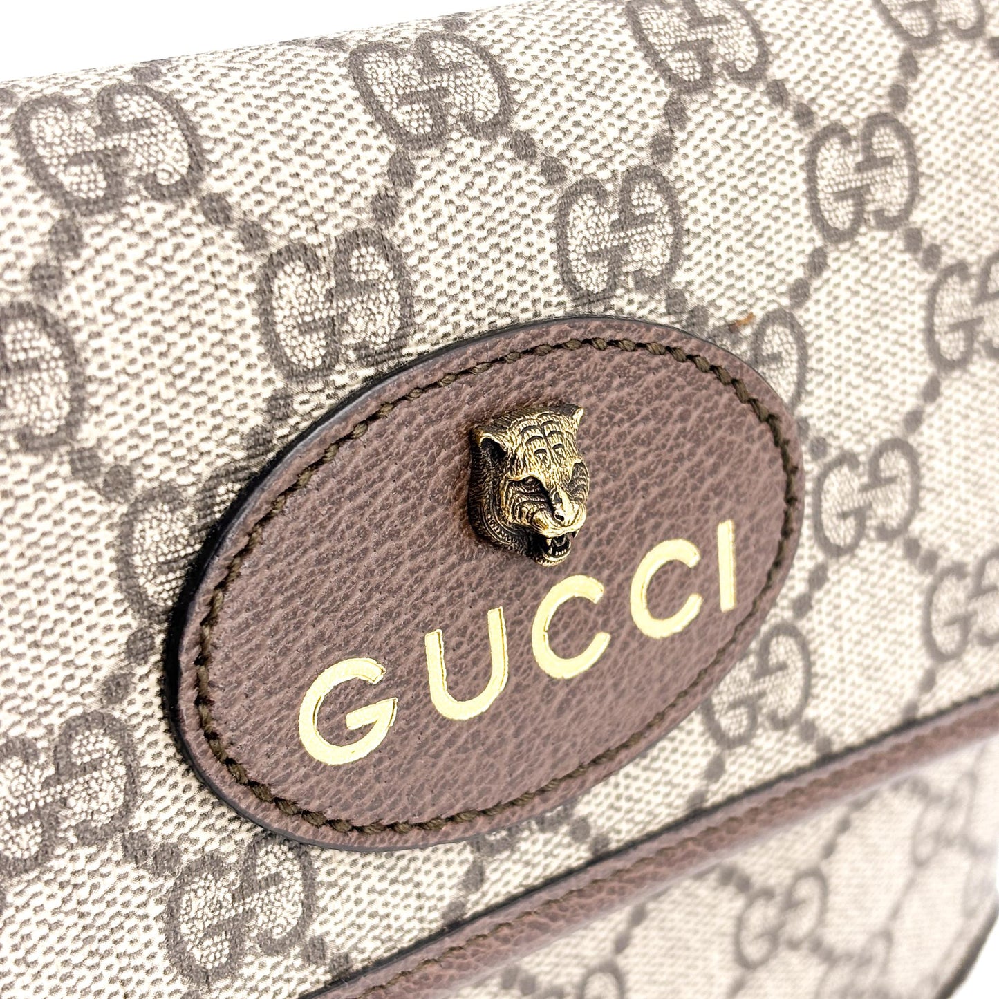 Gucci Neo Vintage GG Supreme Belt Bag Brown