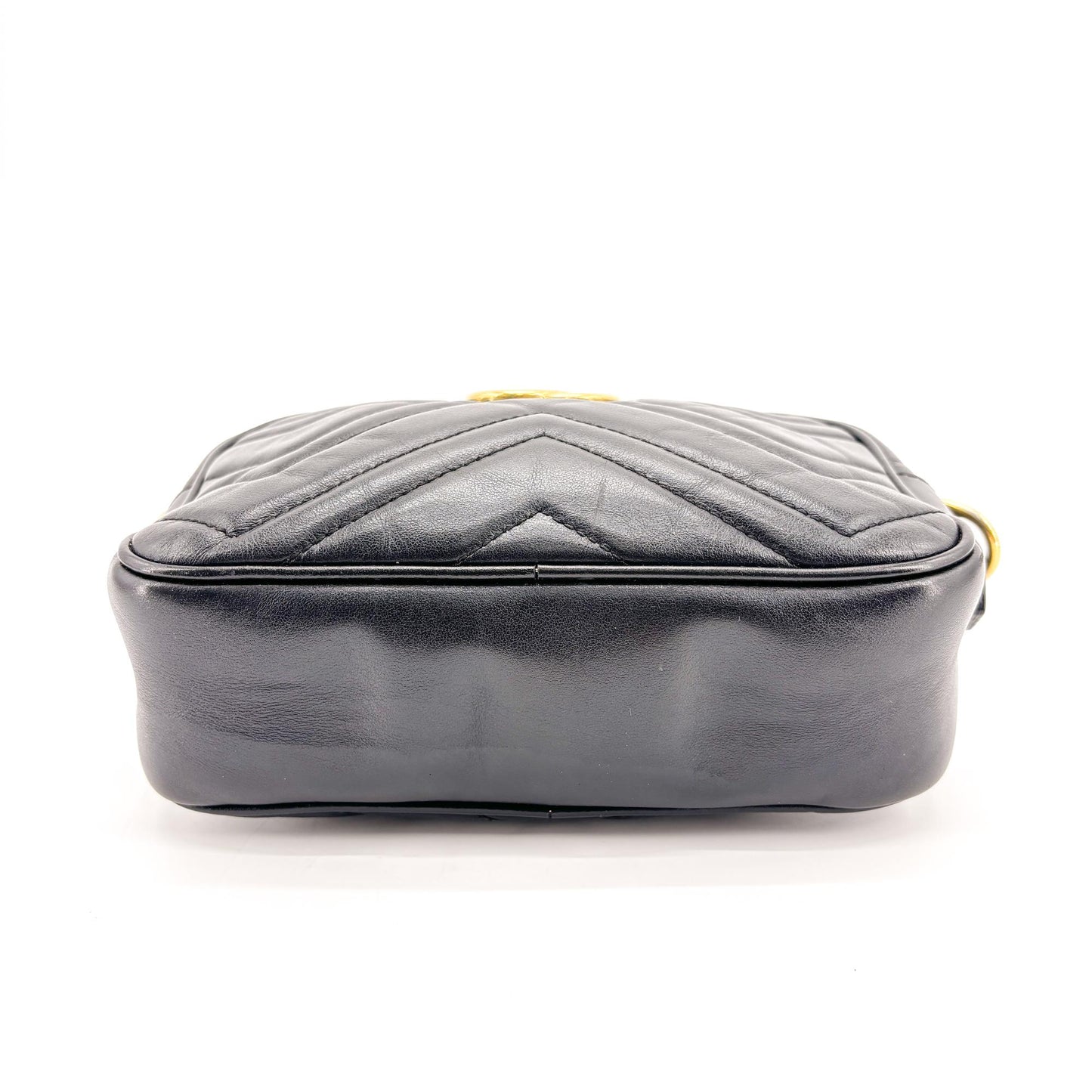 Gucci GG Marmont Mini Matelassé Shoulder Bag Black