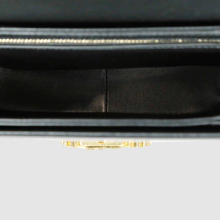 SHINee Calfskin Tin Triomphe Shoulder Bag Crossbody Bag 188423