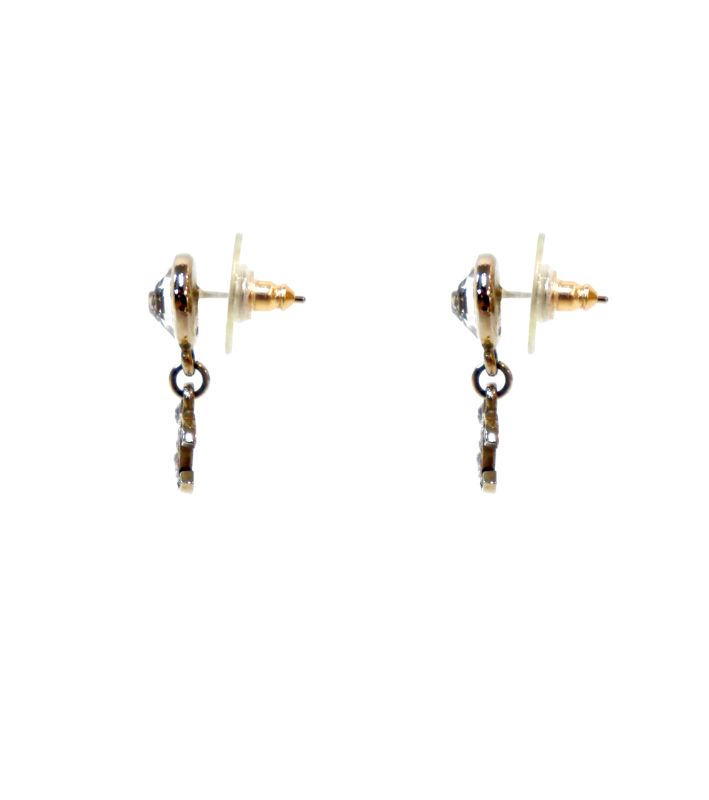 Chanel Cubic Drop CC Earrings