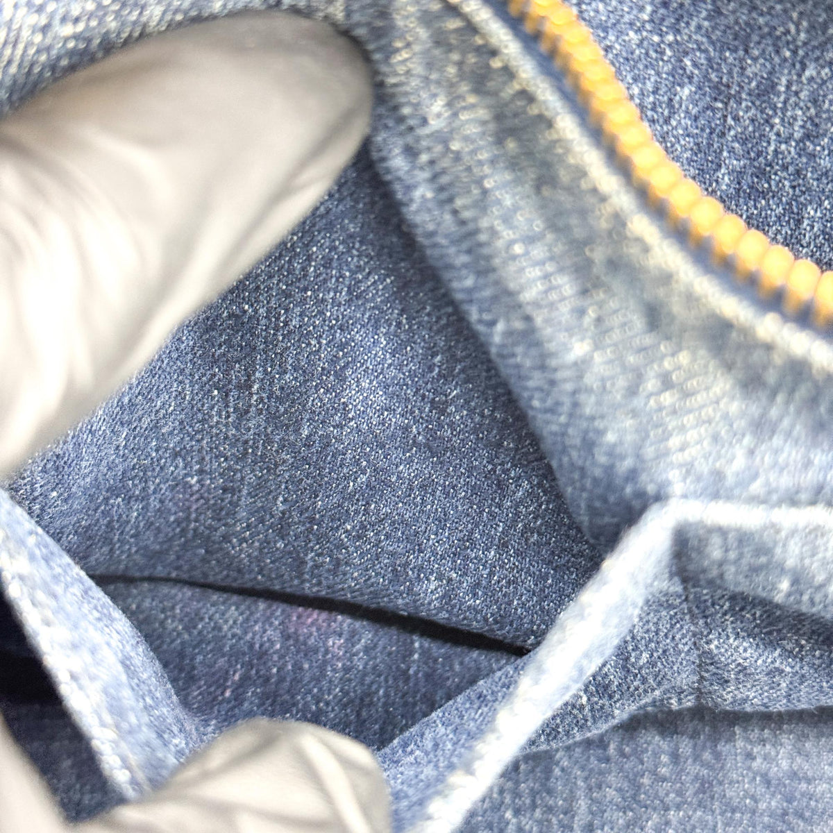 Prada Canapa Denim Tote Bag Blue