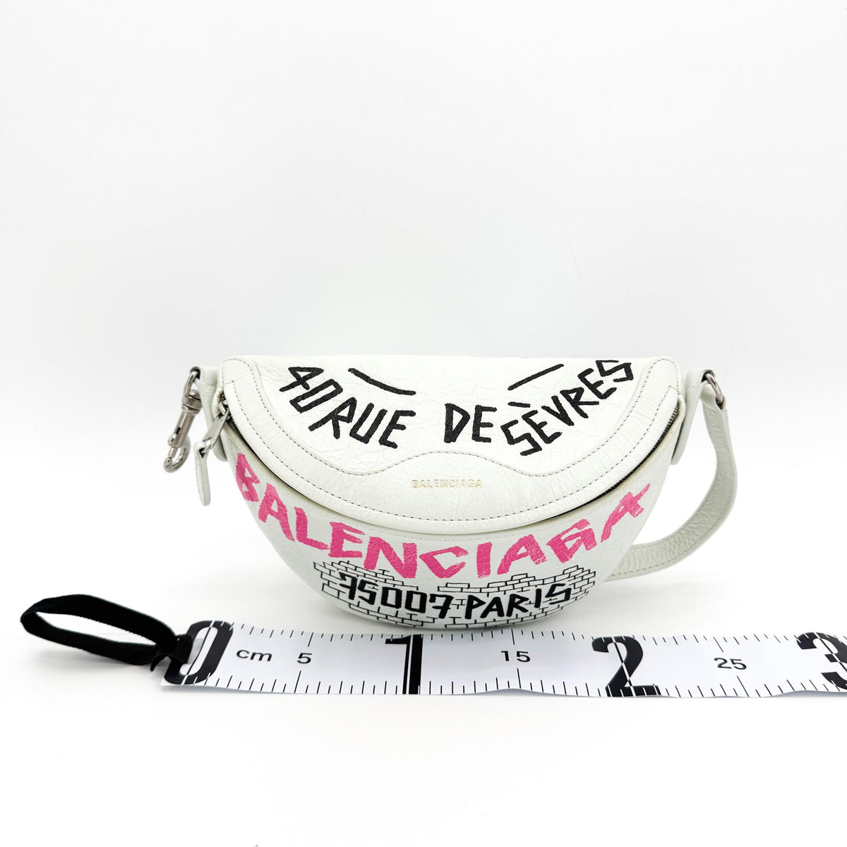 Balenciaga Souvenir Belt Bag Small White