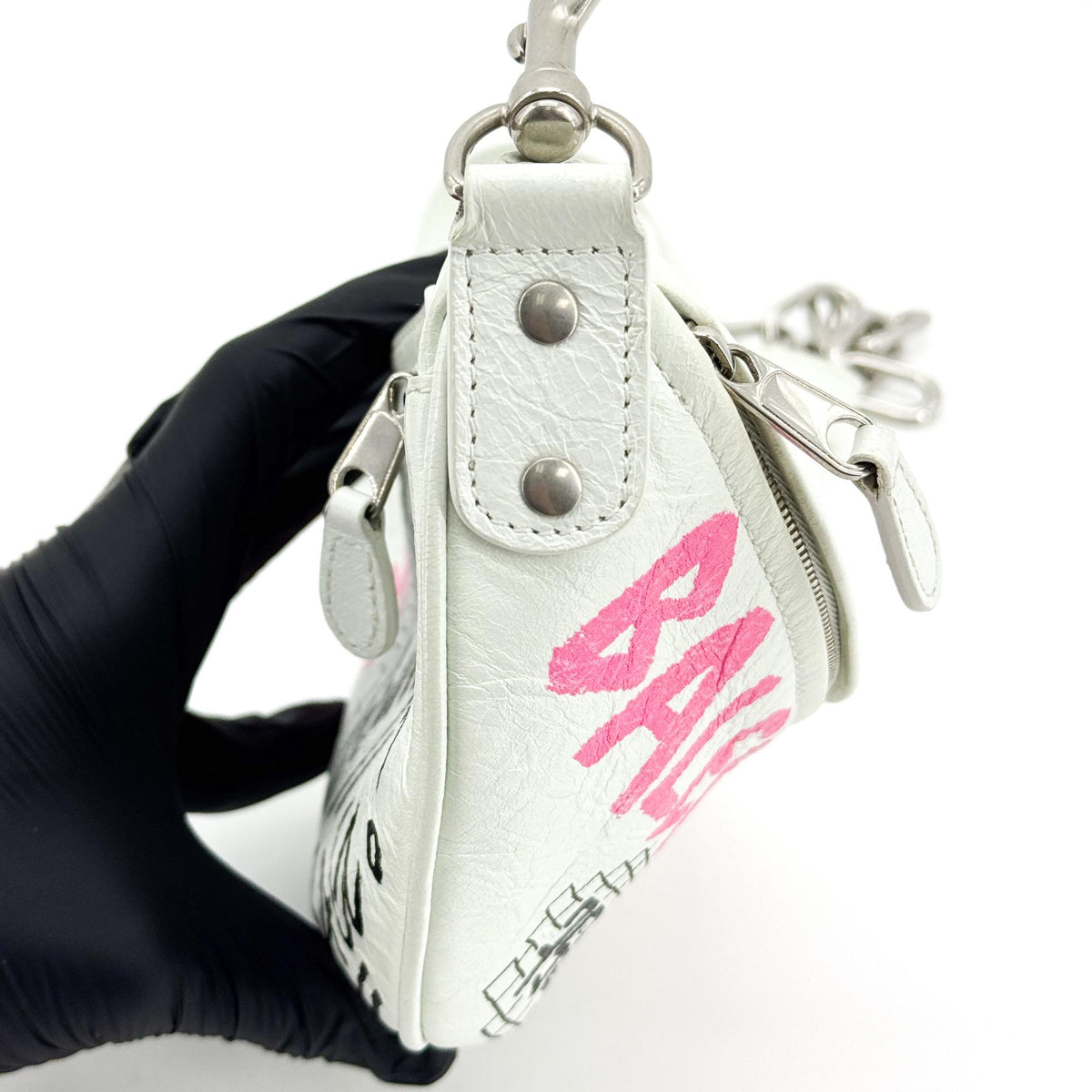 Balenciaga Souvenir Belt Bag Small White