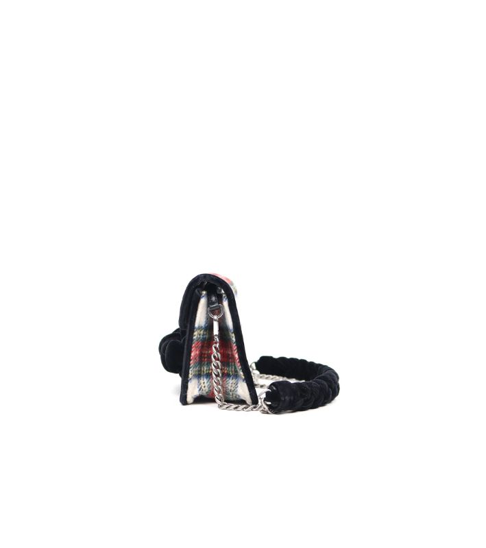 Miu Miu Tartan Check Chain Shoulder Bag