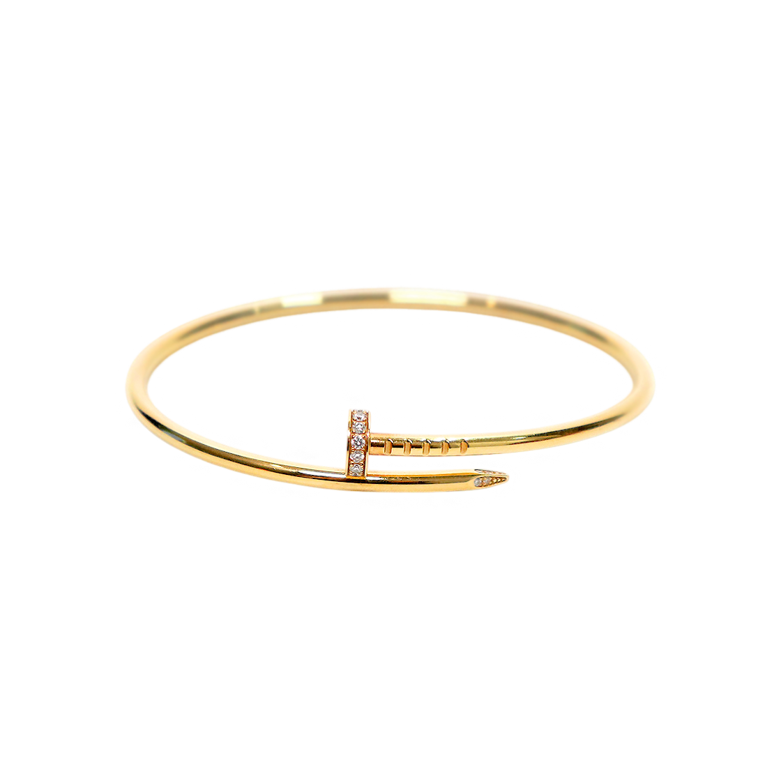 Cartier Small 18K Gold Diamond Just Anclu Bracelet