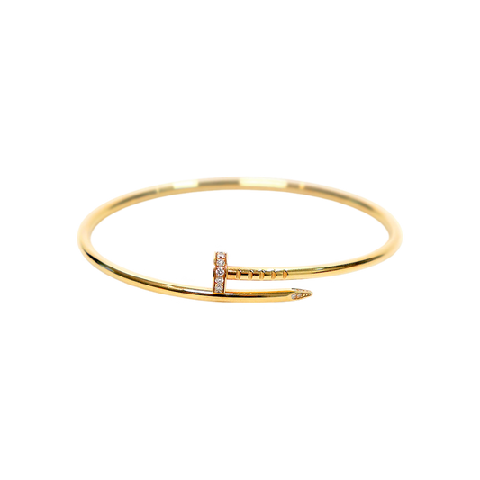 Cartier Small 18K Gold Diamond Just Anclu Bracelet