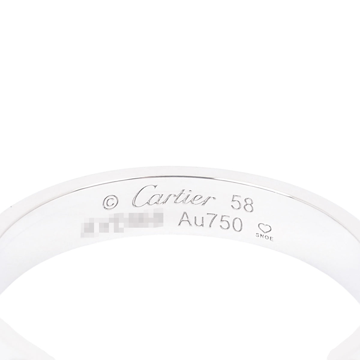Cartier B4085100 White Gold Small Love Ring