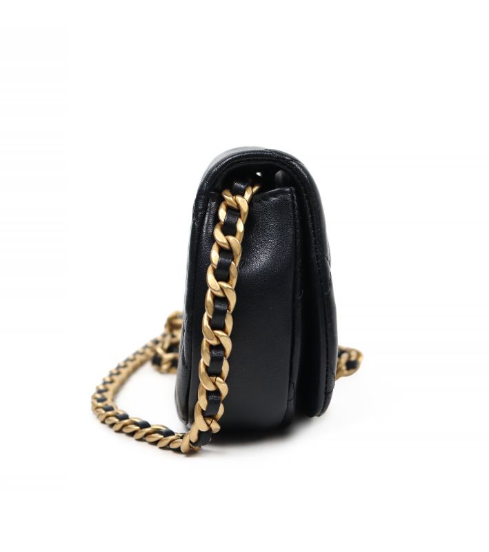 Chanel Black Gilded Mini Crossbody Bag