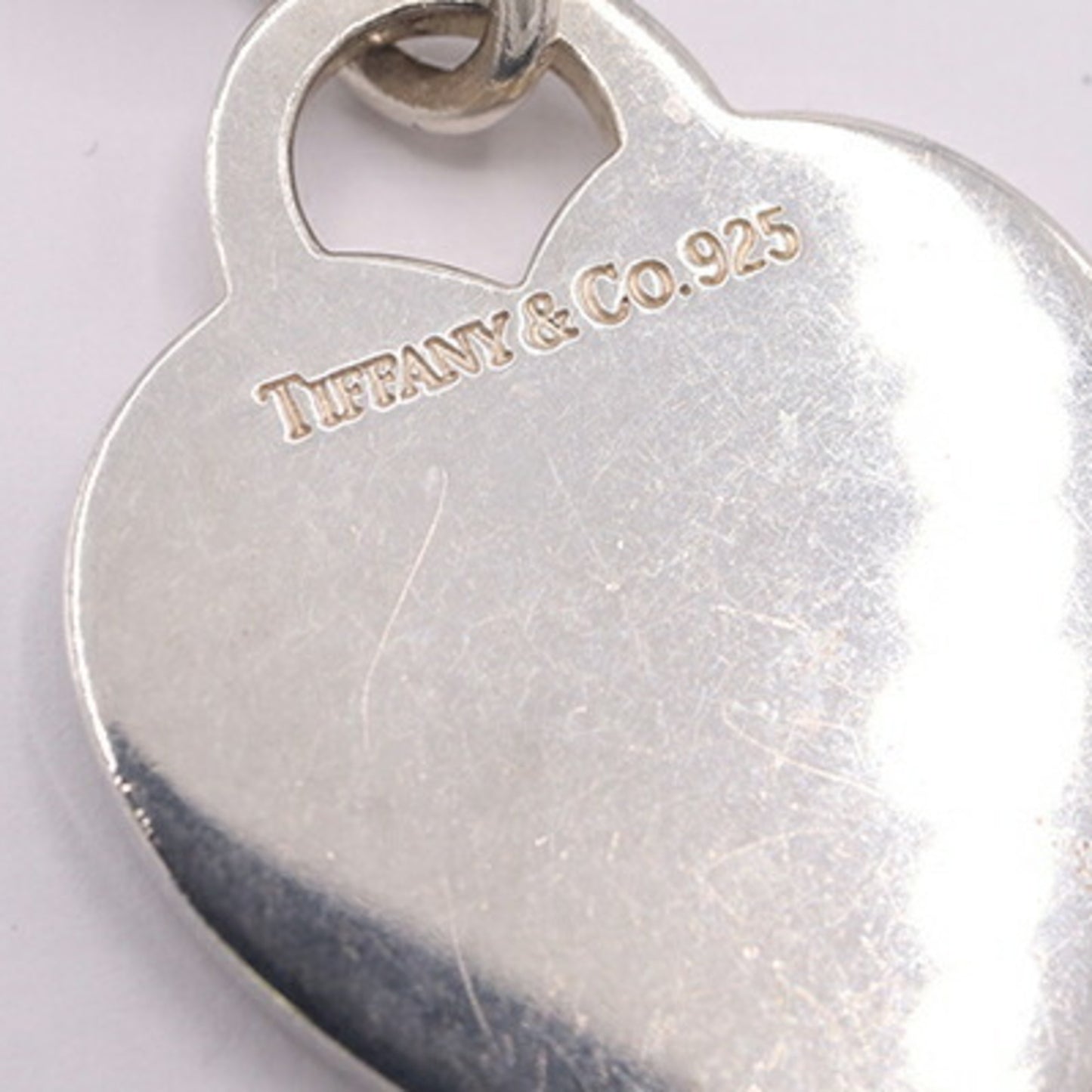 Tiffany & Co. Heart Tag Sterling Silver 925 Pendant Chain Necklace