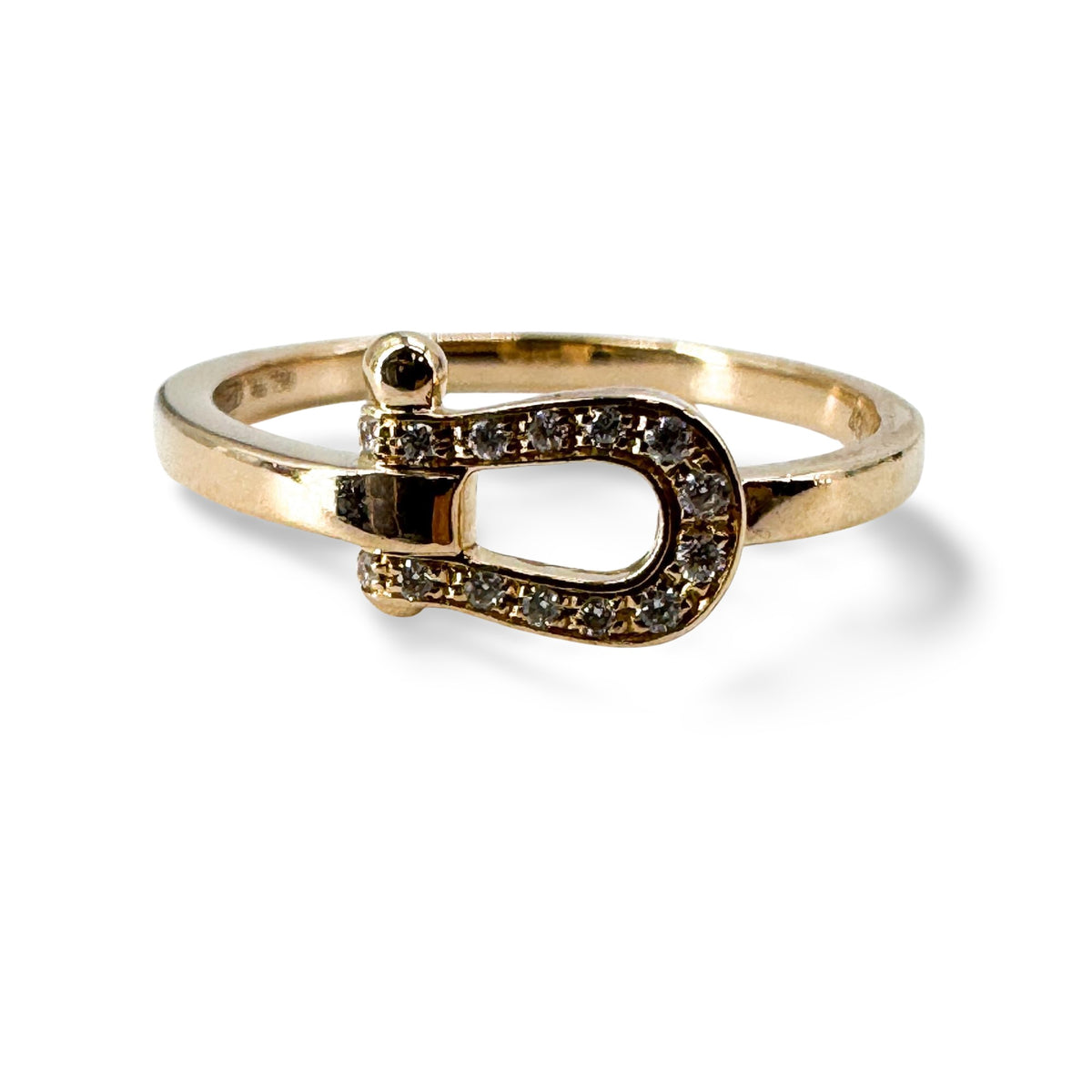 Fred Force 10 Medium Ring 18K Pink Gold Diamond