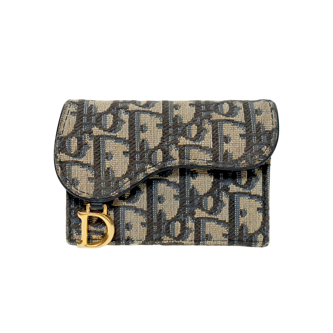Dior Oblique Saddle Card Wallet