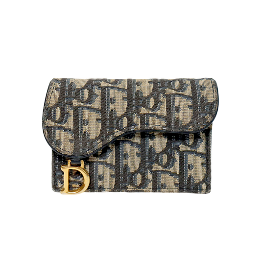 Dior Oblique Saddle Card Wallet