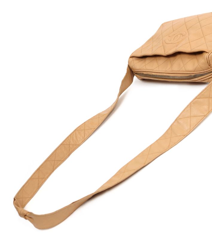 Chanel Beige Golden Ball Shoulder Bag