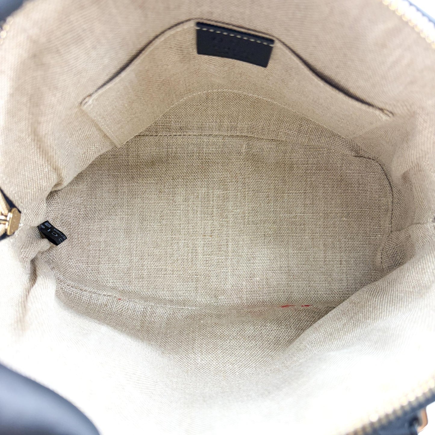 Gucci Microguzzissima Small Dome Top Handle Bag Black