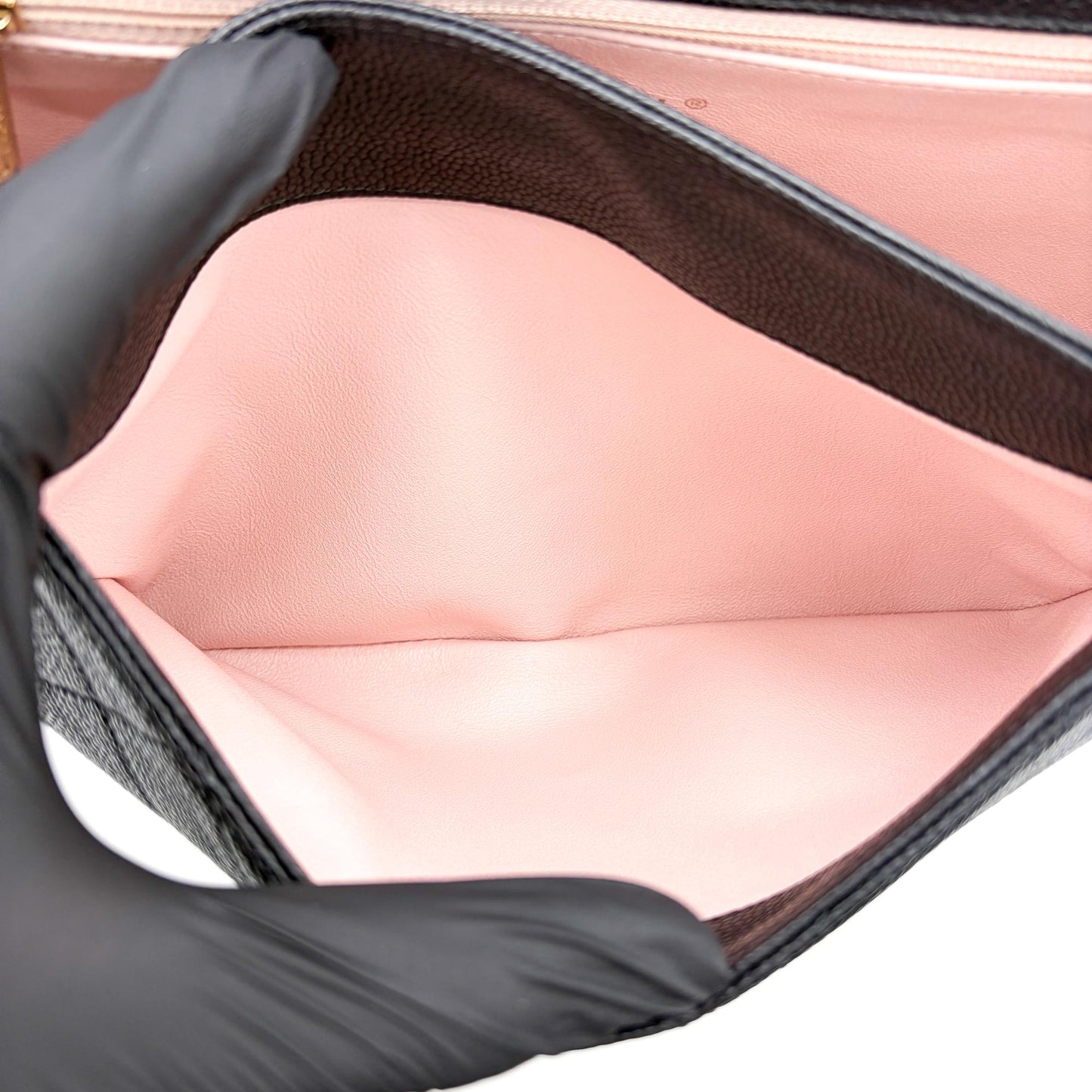 Chanel Large Caviar Quilted CC Flap Bag Black Gold Hardware