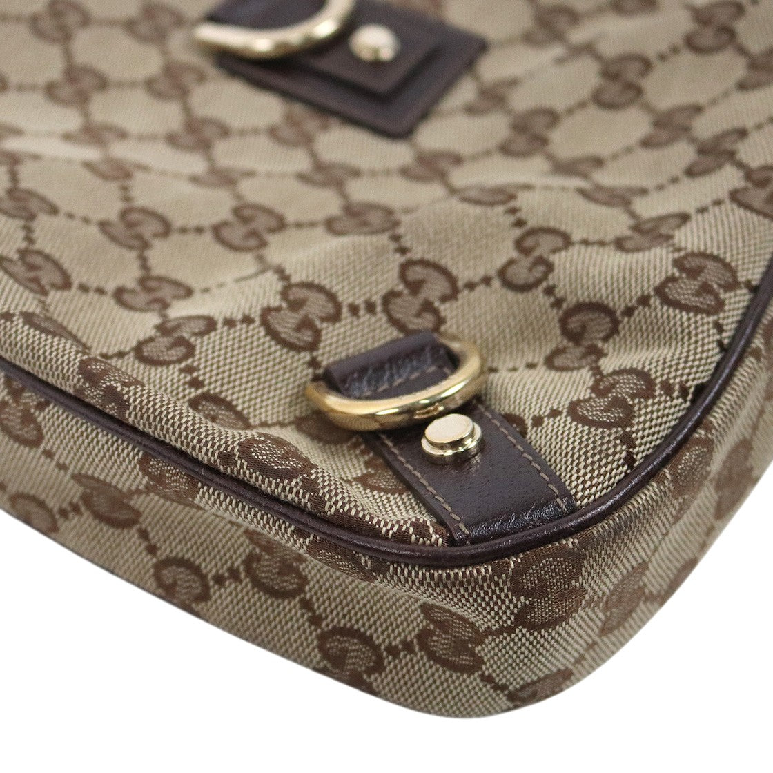Gucci GG Abby Canvas D-Ring Hobo Bag