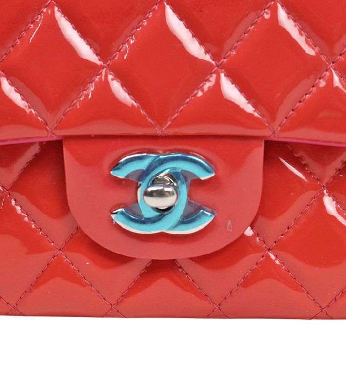 Chanel Red Medium Pendant Double Flap Classic Shoulder Bag