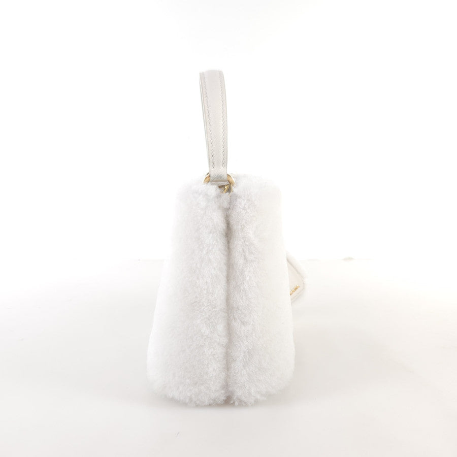 Mini Shearling Panier Tote Bag Shoulder Bag Crossbody Bag 1BA373